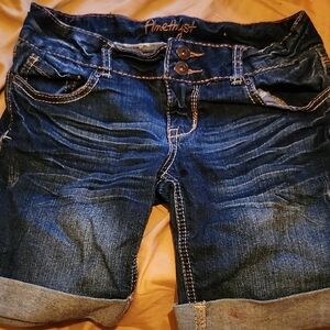 Amethyst Jeans Dark Blue Jean Shorts